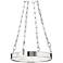 Hudson Valley Kirby 20" Wide Polished Nickel 1 Light LED Chandelier
