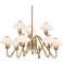 Hudson Valley Knowles 29 3/4"Wide Aged Brass LED Chandelier