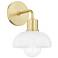 Hudson Valley Kyla 10 3/4" High Aged Brass Wall Sconce