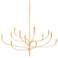 Hudson Valley Labra 52 1/4" Wide 12-Light Gold Leaf Modern Chandelier
