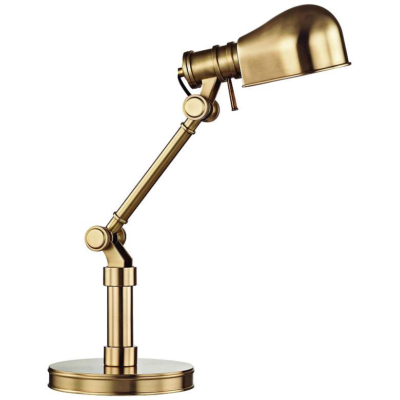 Image 1 Hudson Valley Laconia Aged Brass Accent Table-Desk Lamp