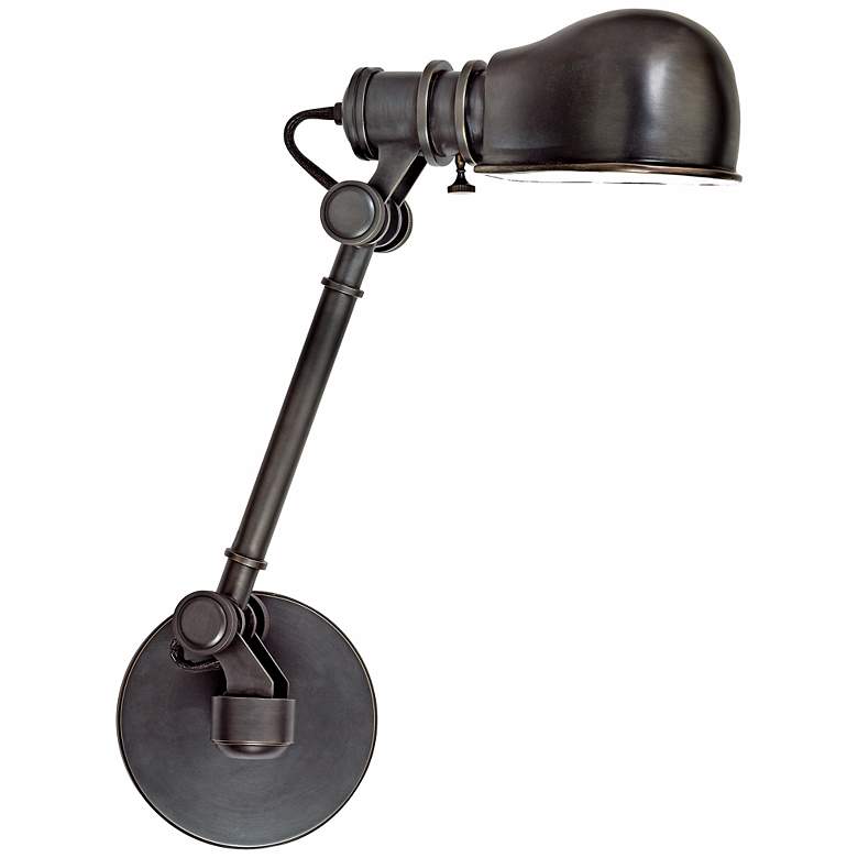 Image 1 Hudson Valley Laconia Old Bronze Swing Arm Wall Lamp