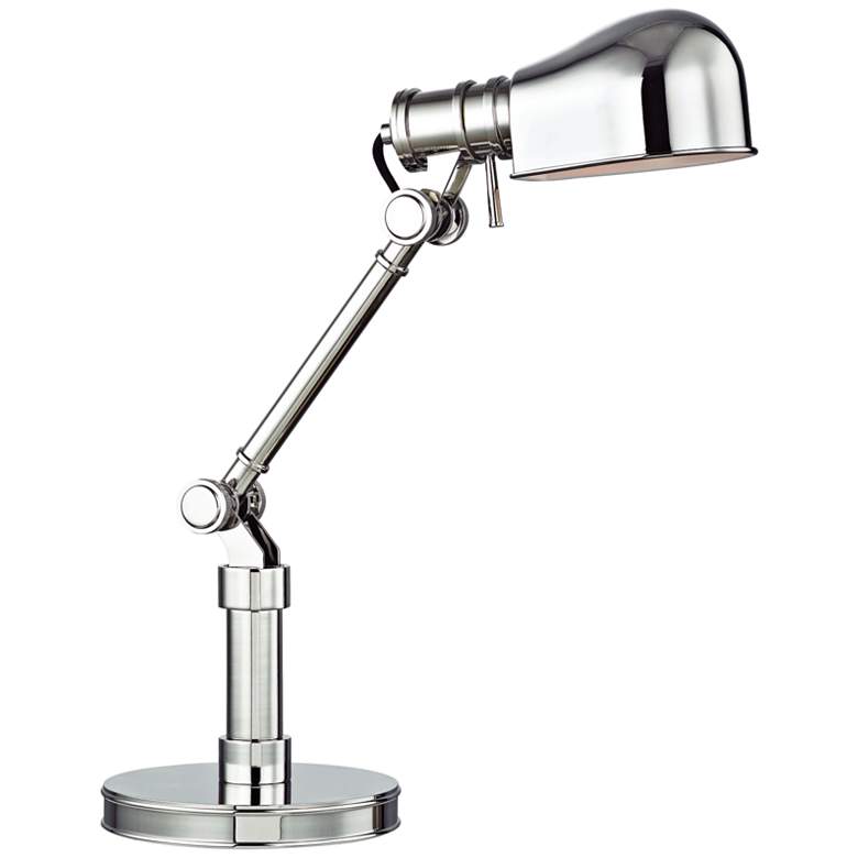 Image 1 Hudson Valley Laconia Polished Nickel Accent Table-Desk Lamp