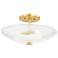 Hudson Valley Lago 16 1/4"W Aged Brass 3-Light Ceiling Light