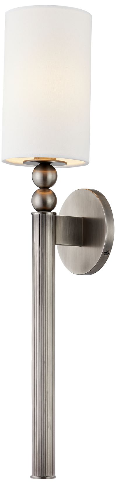 Image 2 Hudson Valley Lakeport Wall Sconce 4.75 Inch In Vintage Pewter more views