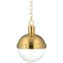 Hudson Valley Lambert 12 1/2" Wide Aged Brass Mini Pendant