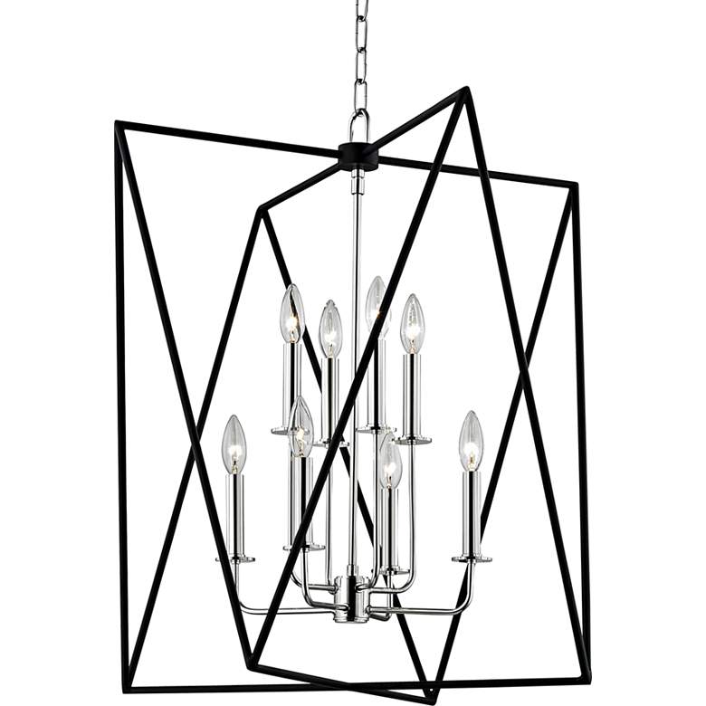Image 1 Hudson Valley Laszlo 28 3/4"W Polished Nickel Pendant Light