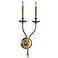 Hudson Valley Lauderhill 27"H Aged Brass Dual Wall Sconce