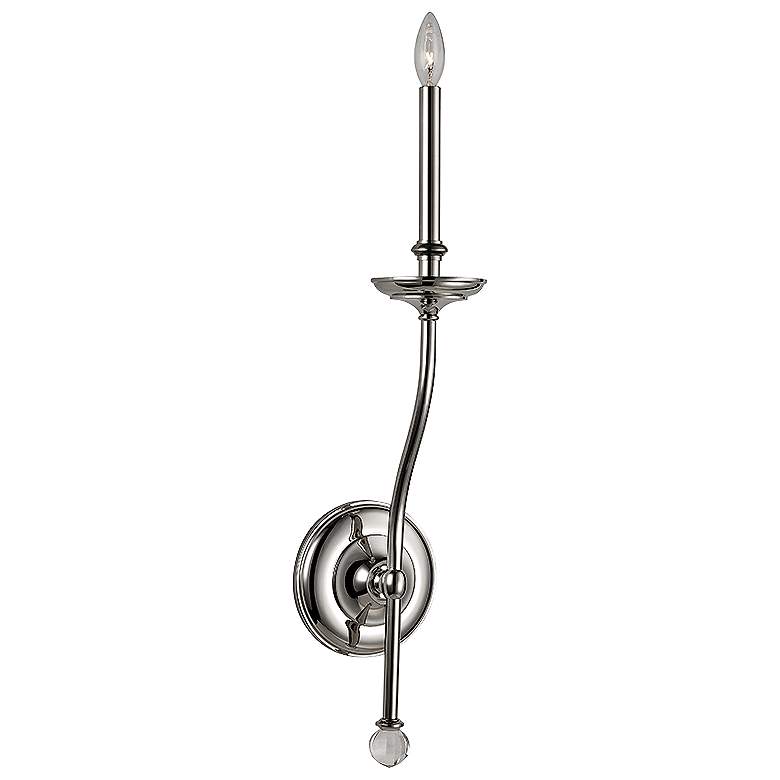 Image 1 Hudson Valley Lauderhill 27 inchH Polished Nickel Wall Sconce