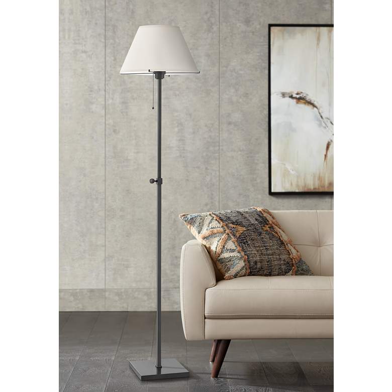 Image 1 Hudson Valley Leeds Old Bronze Adjustable Floor Lamp