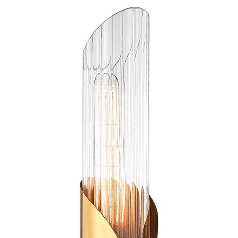 Image 2 Hudson Valley Lefferts 26" High Aged Brass 2-Light Wall Sconce more views