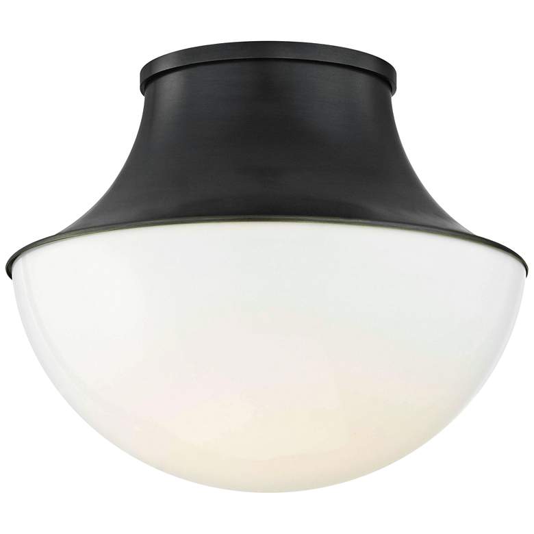Image 1 Hudson Valley Lettie 10 3/4" Wide Bronze LED Ceiling Light
