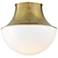 Hudson Valley Lettie 14 3/4" Wide Aged Brass LED Ceiling Light