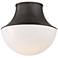 Hudson Valley Lettie 14 3/4" Wide Old Bronze White Glass Ceiling Light