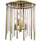Hudson Valley Lewis 13" Wide Aged Brass Ceiling Light