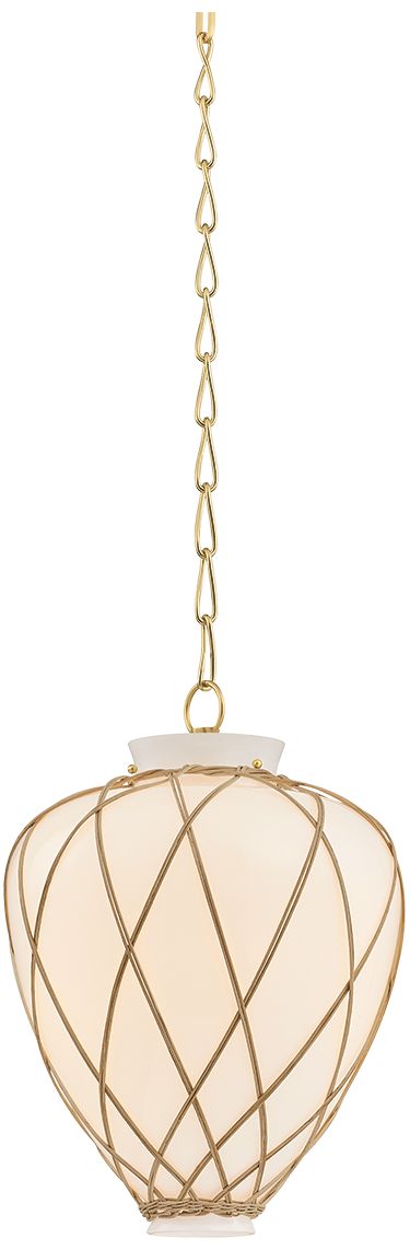 Image 3 Hudson Valley Lighting Apple Valley Pendant Aged Brass more views