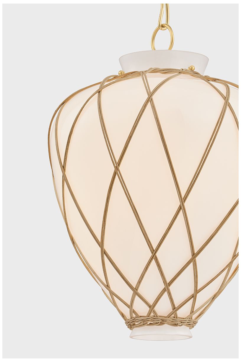 Image 4 Hudson Valley Lighting Apple Valley Pendant Aged Brass more views