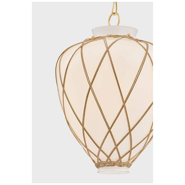 Image 4 Hudson Valley Lighting Apple Valley Pendant Aged Brass more views