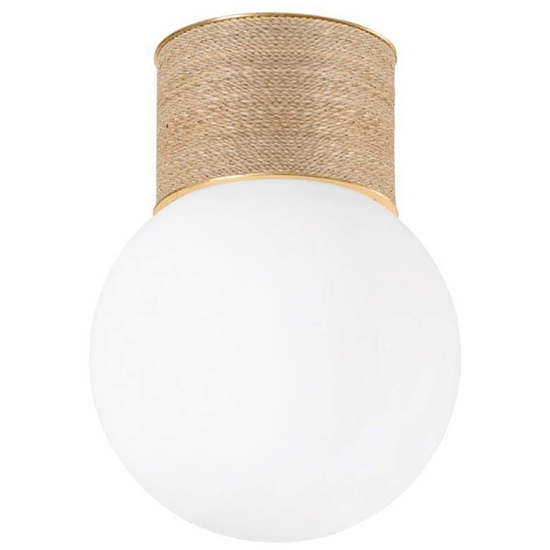 Image 1 Hudson Valley Lighting Ardsley 10.75 in. Vintage Gold Leaf Flush Mount