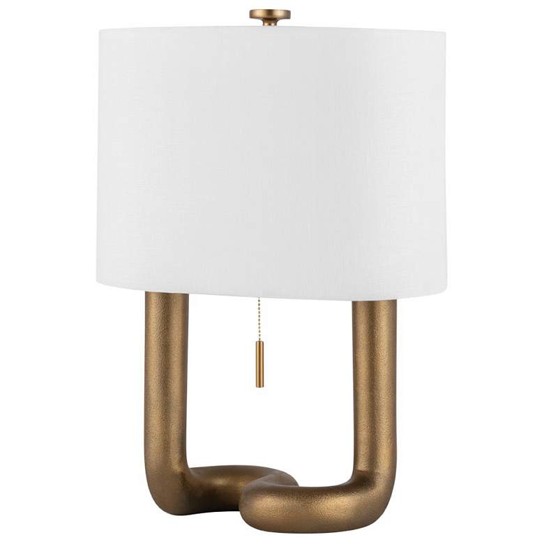 Image 1 Hudson Valley Lighting Armonk 10.25 in. Aged Brass Table Lamp
