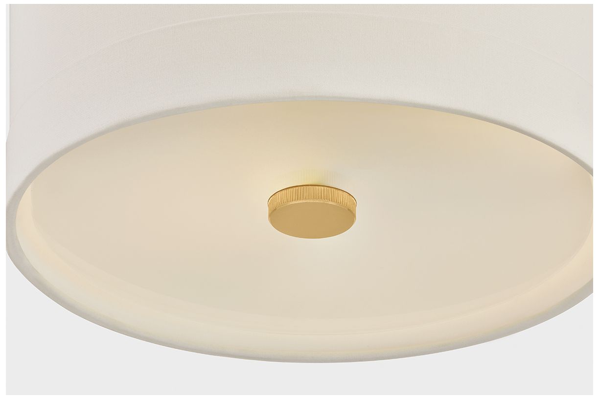 Image 5 Hudson Valley Lighting Ashland Flush Mount Aged Brass more views