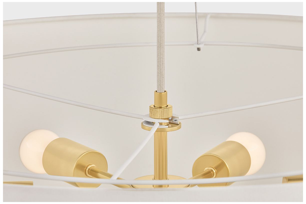 Image 5 Hudson Valley Lighting Ashland Pendant Aged Brass more views