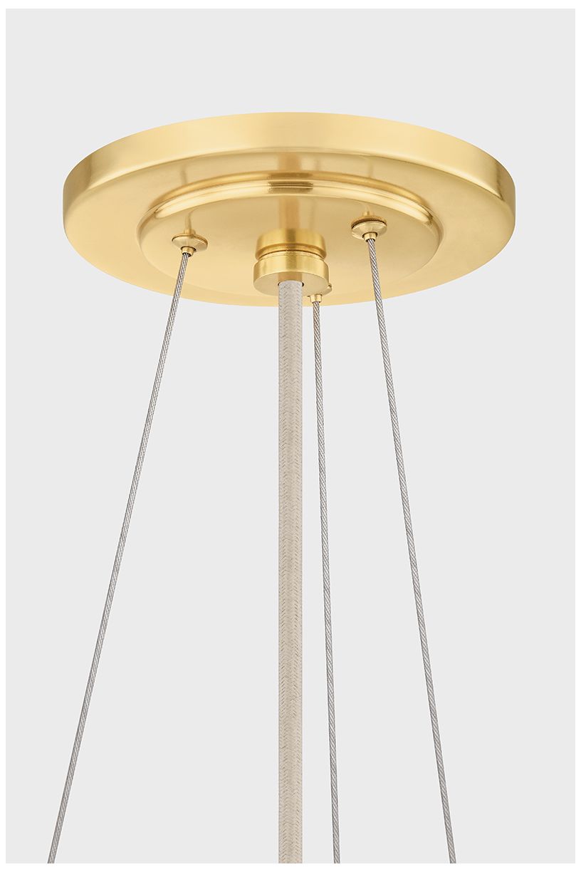 Image 6 Hudson Valley Lighting Ashland Pendant Aged Brass more views