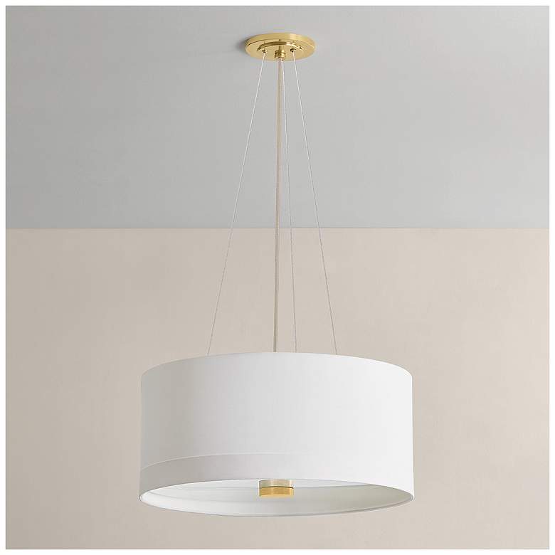 Image 7 Hudson Valley Lighting Ashland Pendant Aged Brass more views