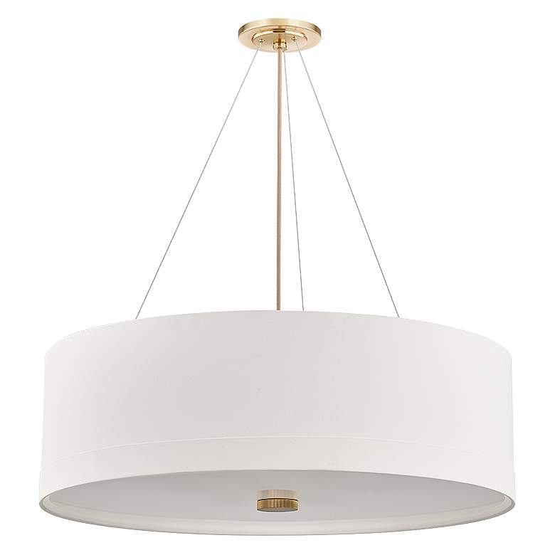 Image 2 Hudson Valley Lighting Ashland Pendant Aged Brass