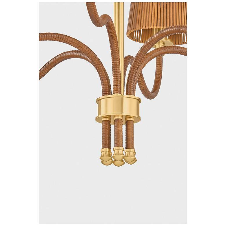 Image 5 Hudson Valley Lighting Atwood Chandelier Aged Brass more views