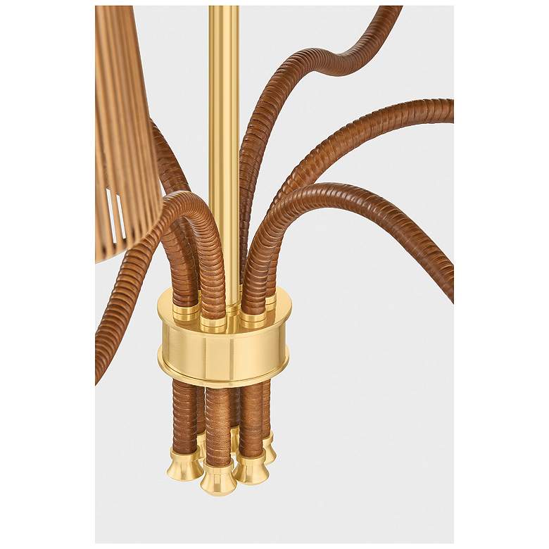 Image 6 Hudson Valley Lighting Atwood Chandelier Aged Brass more views