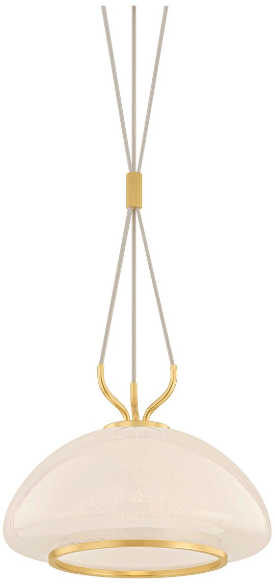 Image 2 Hudson Valley Lighting Baudette Pendant Aged Brass