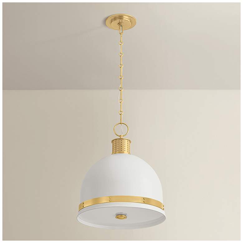 Image 4 Hudson Valley Lighting Briscoe Pendant Aged Brass more views