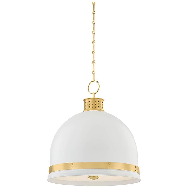Image 2 Hudson Valley Lighting Briscoe Pendant Aged Brass