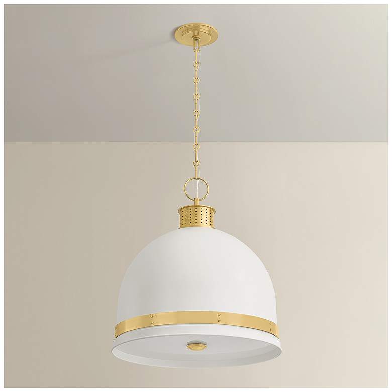 Image 5 Hudson Valley Lighting Briscoe Pendant Aged Brass more views