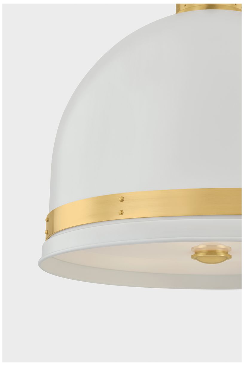 Image 6 Hudson Valley Lighting Briscoe Pendant Aged Brass more views