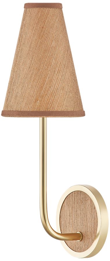 Image 2 Hudson Valley Lighting Buskirk Wall Sconce Aged Brass