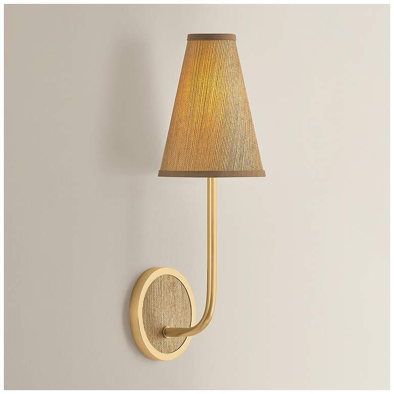 Image 1 Hudson Valley Lighting Buskirk Wall Sconce Aged Brass