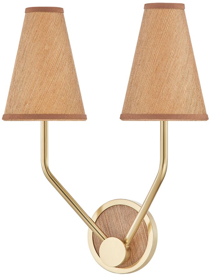 Hudson Valley Lighting Buskirk Wall Sconce Aged Brass