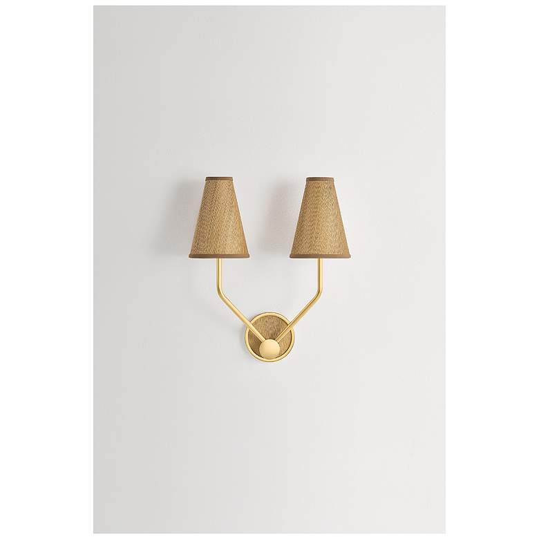 Image 6 Hudson Valley Lighting Buskirk Wall Sconce Aged Brass more views
