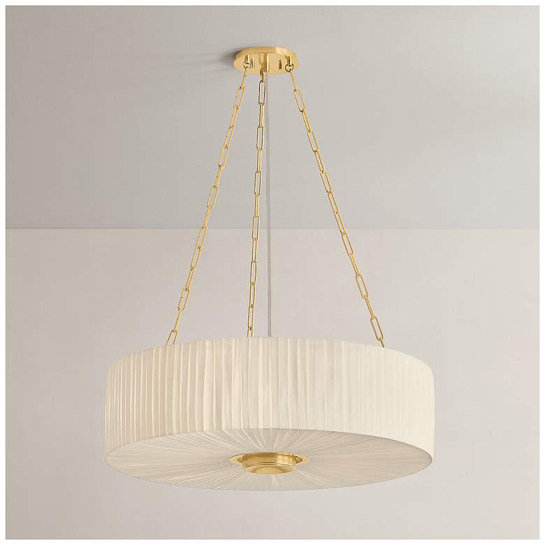 Image 1 Hudson Valley Lighting Camby Chandelier Aged Brass