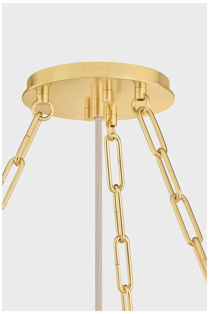 Image 6 Hudson Valley Lighting Camby Chandelier Aged Brass more views