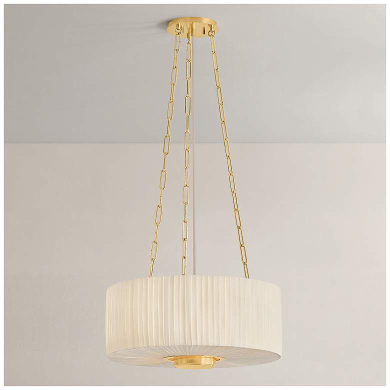 Image 1 Hudson Valley Lighting Camby Pendant Aged Brass