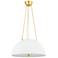 Hudson Valley Lighting Chiswick 3 Light Pendant in Aged Brass