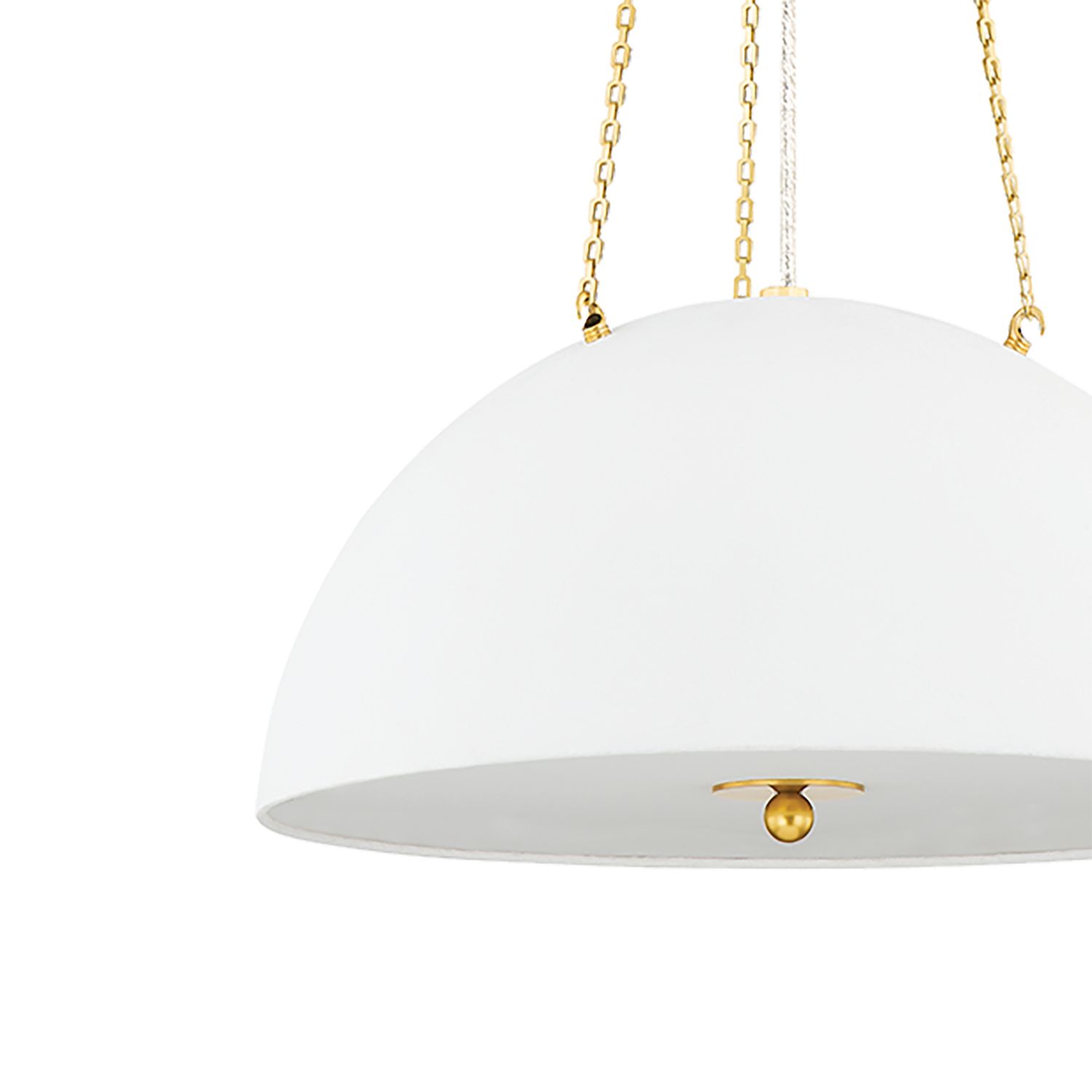 Image 3 Hudson Valley Lighting Chiswick 3 Light Pendant in Aged Brass more views