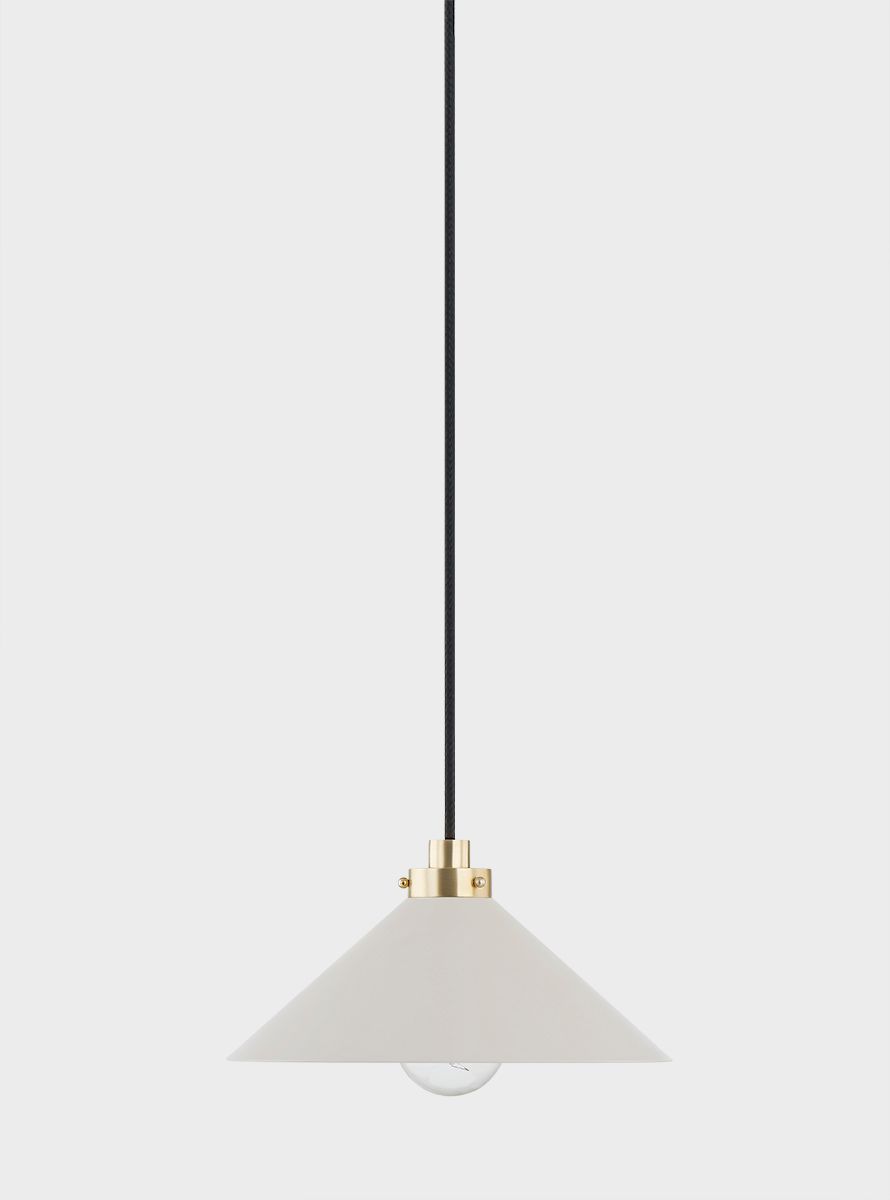 Image 4 Hudson Valley Lighting Clivedon 1 Light Pendant in Aged Brass more views