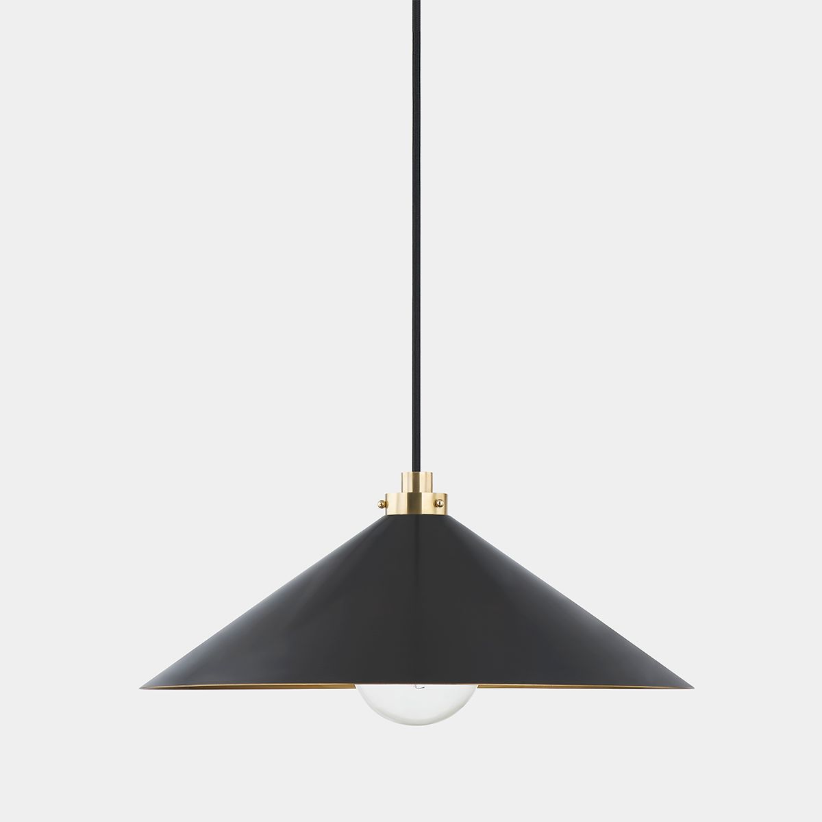 Image 3 Hudson Valley Lighting Clivedon 1 Light Pendant in Aged Brass more views