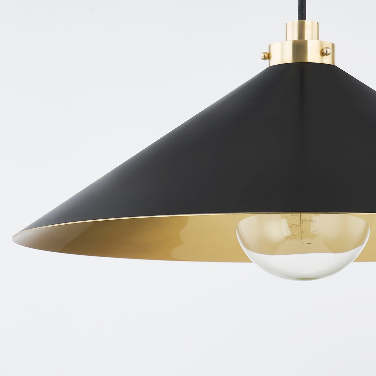 Image 4 Hudson Valley Lighting Clivedon 1 Light Pendant in Aged Brass more views