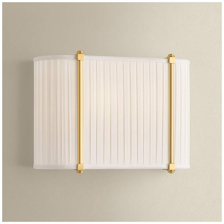Image 1 Hudson Valley Lighting Cornell Wall Sconce Aged Brass