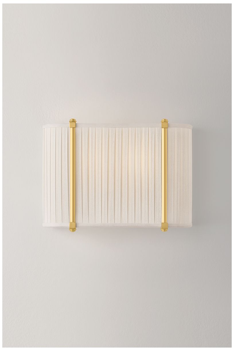 Image 3 Hudson Valley Lighting Cornell Wall Sconce Aged Brass more views